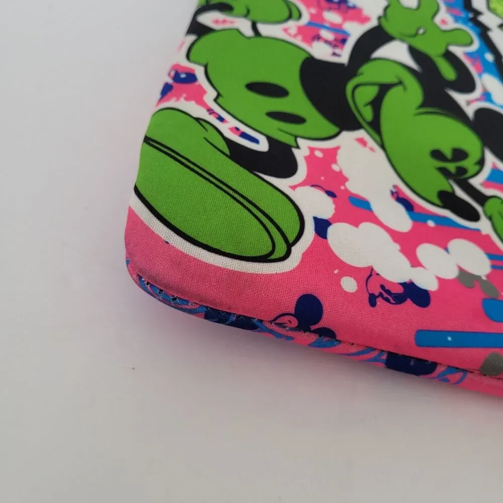 Disney Mickey & Minnie Reversible Neoprene Laptop‎ Cover Sleeve 13x10 Colorful